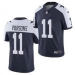 Mens Womens Youth Kids Dallas Cowboys #11 Micah Parsons Navy Blue Thanksgiving Stitched NFL Vapor Untouchable Limited Throwback Jersey