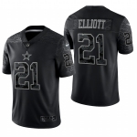 Mens Womens Youth Kids Dallas Cowboys #21 Ezekiel Elliott Black Reflective Nike Limited Nike Jersey