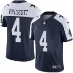 Mens Womens Youth Kids Dallas Cowboys #4 Dak Prescott Navy Blue Thanksgiving Vapor Untouchable Limited Jersey