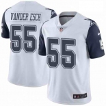 Mens Womens Youth Kids Dallas Cowboys #55 Leighton Vander Esch White Stitched NFL Limited Rush Jersey