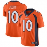 Mens Womens Youth Kids Denver Broncos #10 Jerry Jeudy Orange Vapor Limited Jersey