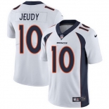 Mens Womens Youth Kids Denver Broncos #10 Jerry Jeudy White Vapor Limited Jersey