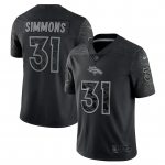 Mens Womens Youth Kids Denver Broncos #31 Justin Simmons Black RFLCTV Limited Jersey