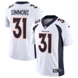 Mens Womens Youth Kids Denver Broncos #31 Justin Simmons White Vapor Limited Jersey