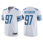 Mens Womens Youth Kids Detroit Lions #97 Aidan Hutchinson White Vapor Untouchable Limited Stitched Jersey