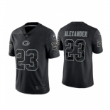 Mens Womens Youth Kids Green Bay Packers #23 Jaire Alexander Black Reflective Limited Stitched Football Jersey