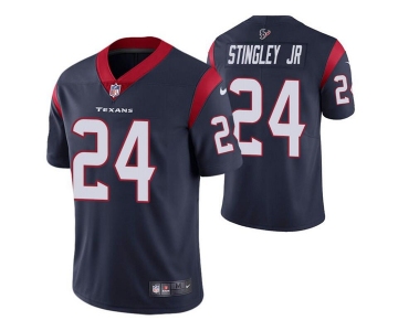 Mens Womens Youth Kids Houston Texans #24 Derek Stingley Jr. Navy Vapor Untouchable Limited Stitched Jersey