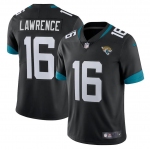 Mens Womens Youth Kids Jacksonville Jaguars #16 Trevor Lawrence Black Alternate Vapor Limited Jersey