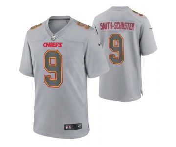 Mens Womens Youth Kids Kansas City Chiefs #9 JuJu Smith-Schuster Atmosphere Fashion Stitched Game Jersey