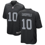 Mens Womens Youth Kids Las Vegas Raiders #10 Jimmy Garoppolo Black Stitched Game Jersey