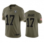 Mens Womens Youth Kids Las Vegas Raiders #17 Davante Adams Olive 2022 Salute To Service Limited Jersey