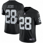 Mens Womens Youth Kids Las Vegas Raiders #28 Josh Jacobs Vapor Limited Black Jersey