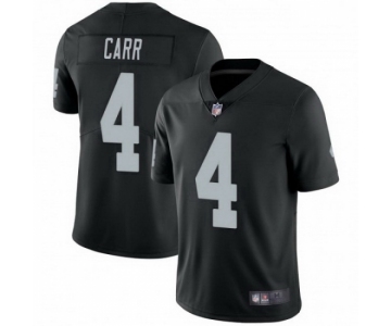 Mens Womens Youth Kids Las Vegas Raiders #4 Derek Carr Vapor Limited Black Jersey