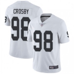 Mens Womens Youth Kids Las Vegas Raiders #98 Maxx Crosby Vapor Limited White Jersey