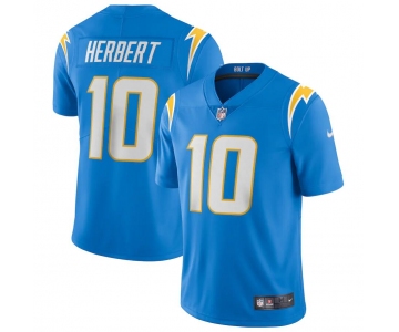 Mens Womens Youth Kids Los Angeles Chargers #10 Justin Herbert Nike Powder Blue Vapor Limited Jersey