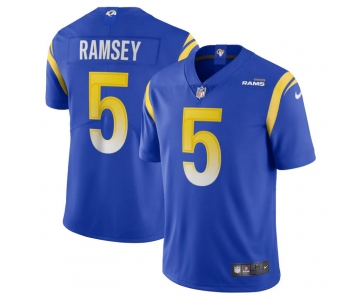 Mens Womens Youth Kids Los Angeles Rams #5 Jalen Ramsey Royal Vapor Untouchable Limited Jersey