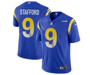 Mens Womens Youth Kids Los Angeles Rams #9 Matthew Stafford Royal Vapor Untouchable Limited Jersey