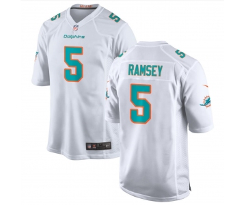 Mens Womens Youth Kids Miami Dolphins #5 Jalen Ramsey White Stitched Game Jersey