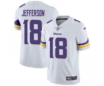 Mens Womens Youth Kids Minnesota Vikings #18 Justin Jefferson Nike White Vapor Untouchable Limited Jersey