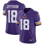 Mens Womens Youth Kids Minnesota Vikings #18 Justin Jefferson Purple Vapor Jersey