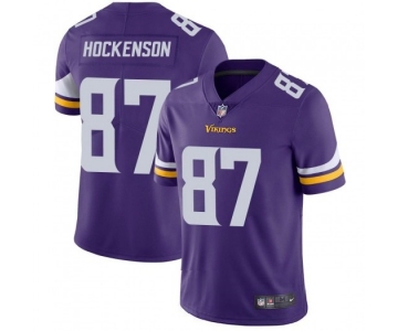 Mens Womens Youth Kids Minnesota Vikings #87 T.J. Hockenson Nike Purple Vapor Untouchable Limited Jersey