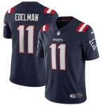 Mens Womens Youth Kids New England Patriots #11 Julian Edelman Navy Vapor Limited Jersey