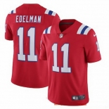 Mens Womens Youth Kids New England Patriots #11 Julian Edelman Red Alternate Vapor Limited Jersey