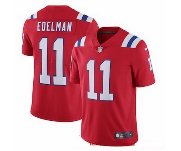 Mens Womens Youth Kids New England Patriots #11 Julian Edelman Red Alternate Vapor Limited Jersey