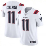 Mens Womens Youth Kids New England Patriots #11 Julian Edelman White Vapor Limited Jersey