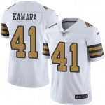 Mens Womens Youth Kids New Orleans Saints #41 Alvin Kamara Limited White Rush Vapor Untouchable NFL Jersey