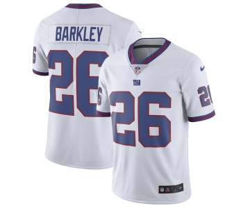 Mens Womens Youth Kids New York Giants #26 Saquon Barkley White Limited Rush Stitched NFL Jersey