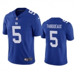 Mens Womens Youth Kids New York Giants #5 Kayvon Thibodeaux Blue Vapor Untouchable Limited Stitched Jersey