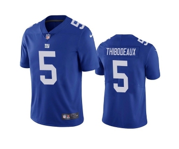 Mens Womens Youth Kids New York Giants #5 Kayvon Thibodeaux Blue Vapor Untouchable Limited Stitched Jersey