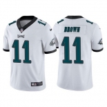 Mens Womens Youth Kids Philadelphia Eagles #11 A.J. Brown White Stitched Vapor Untouchable Limited Jersey