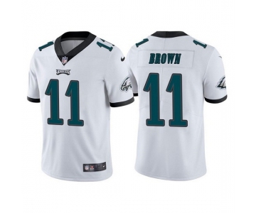 Mens Womens Youth Kids Philadelphia Eagles #11 A.J. Brown White Stitched Vapor Untouchable Limited Jersey