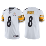 Mens Womens Youth Kids Pittsburgh Steelers #8 Kenny Pickett 2022 White Vapor Untouchable Limited Stitched Jersey