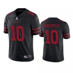 Mens Womens Youth Kids San Francisco 49ers #10 Jimmy Garoppolo Black Vapor Untouchable Limited Jersey