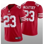 Mens Womens Youth Kids San Francisco 49ers #23 Christian McCaffrey Scarlet Vapor Limited Jersey
