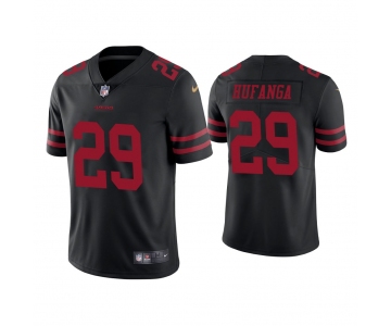 Mens Womens Youth Kids San Francisco 49ers #29 Talanoa Hufanga Vapor Limited Black Nike Jersey