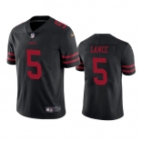 Mens Womens Youth Kids San Francisco 49ers #5 Trey Lance Black Vapor Untouchable Limited Stitched Jersey