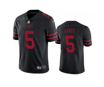 Mens Womens Youth Kids San Francisco 49ers #5 Trey Lance Black Vapor Untouchable Limited Stitched Jersey