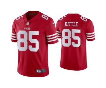 Mens Womens Youth Kids San Francisco 49ers #85 George Kittle Nike Scarlet Vapor Limited Jersey