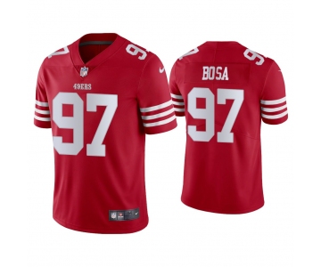 Mens Womens Youth Kids San Francisco 49ers #97 Nick Bosa Nike Scarlet Vapor Limited Jersey