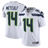 Mens Womens Youth Kids Seattle Seahawks #14 DK Metcalf Nike White Vapor Limited Jersey