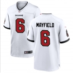 Mens Womens Youth Kids Tampa Bay Buccaneers #6 Baker Mayfield White Stitched Game Jersey