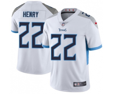 Mens Womens Youth Kids Tennessee Titans #22 Derrick Henry Nike White Stitched NFL Vapor Untouchable Limited Jersey