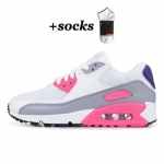 Classic Air Max 90 Running Shoes Athentic Sneakers Day of the Dead All Black White Green Pink Men Women Traine High Quality 36-40 (22) 