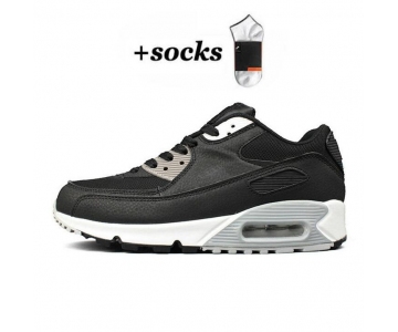 Classic Air Max 90 Running Shoes Athentic Sneakers Day of the Dead All Black White Green Pink Men Women Traine High Quality 36-45 (11) 