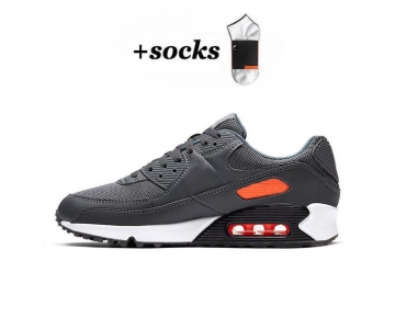 Classic Air Max 90 Running Shoes Athentic Sneakers Day of the Dead All Black White Green Pink Men Women Traine High Quality 36-45 (14) 