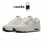 Classic Air Max 90 Running Shoes Athentic Sneakers Day of the Dead All Black White Green Pink Men Women Traine High Quality 36-45 (3) 